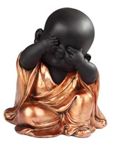 View See no Evil Monk in Golden&Black