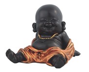 View Little Buddhist Monk in Golden/Black