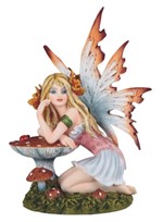 View Brown Fairy with Mushroom