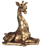 View Bronze Giraffe Sitting