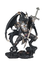View Black/Silver Dragon with Armor & Sword