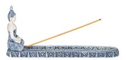 View Blue/White Buddha Incense Burner