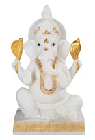 View White/Gold Ganesha