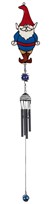 View Black Coated Gem Chime, Blue Gnome