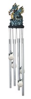 View Dragon Wind Chime holding Egg, Round Top
