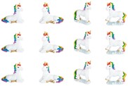 View Mini Unicorn with Rainbow Mane Set