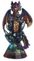 View Blue Dragon on Crystal Glass