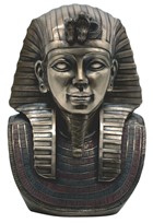 View Egyptian King Tut Bust Bronze