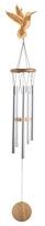 View Wood Silhouette Hummingbird Wind Chime