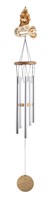 View Wood Silhouette Mermaid Wind Chime