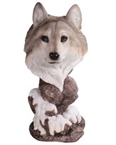 View Wolf Head Bust