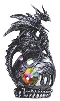 View Black/Silver Dragon LED Globe