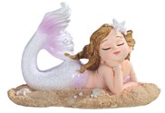 View Mermaid on Beach-White