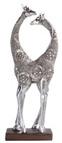 View Giraffe Couple in Silver