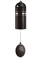 View Metal Black Butterfly Chime