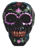 View Black Sugar Skull Tatoo in Purple