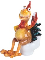 View Rooster on Toilet