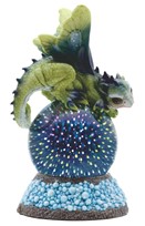 View Green Dragon on Glass Globe