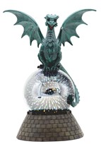 View LED Teal Dragon Glass Ball