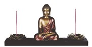 View Buddha - Earth Touching, Candle&Incense Holder