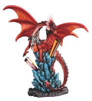 View 9" Red Dragon/Rainbow Icicle