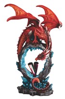 View Red Dragon with Rainbow Icicle
