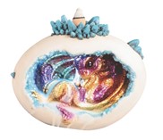 View LED Backflow-Pink Dragon in Egg Shell