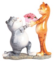 View Cat Present Flowers