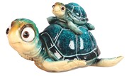 View Blue Sea Turtle with Baby