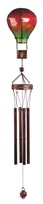 View Red/Green Glass Air Balloon Wind Chime