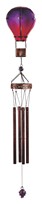 View Purple Glass Air Balloon Wind Chime