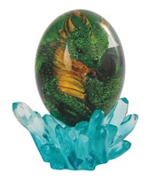 View Green Dragon in Acrylic Egg