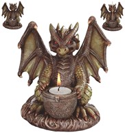 View Dragon Incense/Cone Burner & Tea Light Holder