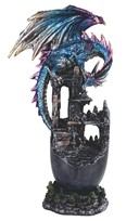 View Dragon on Ruined Castle