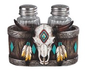 View Bufflo Skull Salt & Pepper 4 1/4"W
