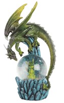 View Dragon Snow Globe with LED