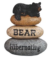View Bear rests on Pile of Stones