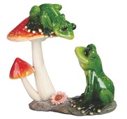 View Frog Couple with Mushroom