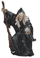View Witch with Broom & Crystal
