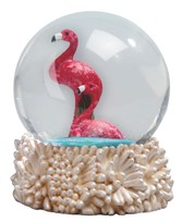 View Flamingo Snow Globe