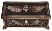 View Skull Moth Trinket Box