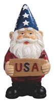 View Gnome with USA sign