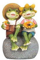 View Frog Couple with Flower