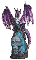 View Dragon on Geode with Skull