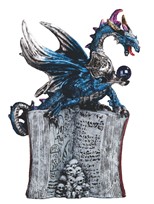 View Dragon on Book & Skull Pile