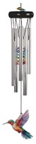 View WoodTop Hummingbird Windchime Rainbow Gem