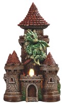 View LED Green Dragon on Castle