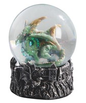 View Snow Globe Green Dragon Castle Base