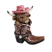 View Highland Cow with Boot