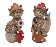 View Highland Cow with Mushrooms Set